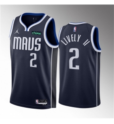 Men Dallas Mavericks 2 Dereck Lively II Navy 2023 Draft Statement Edition Stitched Basketball Jersey Men Dallas Mavericks 2 Dereck Lively II Navy 2023 Draft Statement Edition Stitched Basketball Jersey