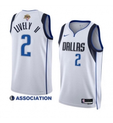 Men Dallas Mavericks 2 Dereck Lively II White 2024 Finals Association Edition Stitched Basketball Jersey Men Dallas Mavericks 2 Dereck Lively II White 2024 Finals Association Edition Stitched Basketball Jersey