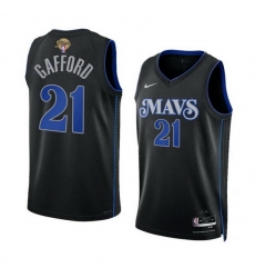 Men Dallas Mavericks 21 Daniel Gafford Black 2024 Finals City Edition Stitched Basketball Jersey Men Dallas Mavericks 21 Daniel Gafford Black 2024 Finals City Edition Stitched Basketball Jersey