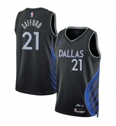 Men Dallas Mavericks 21 Daniel Gafford Black 2025 26 City Edition Stitched Basketball Jersey Men Dallas Mavericks 21 Daniel Gafford Black 2025 26 City Edition Stitched Basketball Jersey