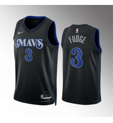 Men Dallas Mavericks 3 Alex Fudge Black 2023 24 City Edition Stitched Basketball Jersey Men Dallas Mavericks 3 Alex Fudge Black 2023 24 City Edition Stitched Basketball Jersey