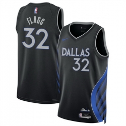Men Dallas Mavericks 32 Cooper Flagg Black 2025 26 City Edition Stitched Basketball Jersey