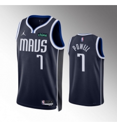 Men Dallas Mavericks 7 Dwight Powell Navy Statement Edition Stitched Basketball Jersey Men Dallas Mavericks 7 Dwight Powell Navy Statement Edition Stitched Basketball Jersey