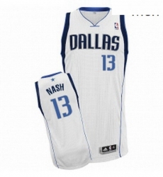 Mens Adidas Dallas Mavericks 13 Steve Nash Authentic White Home NBA Jersey Mens Adidas Dallas Mavericks 13 Steve Nash Authentic White Home NBA Jersey