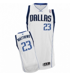 Mens Adidas Dallas Mavericks 23 Wesley Matthews Authentic White Home NBA Jersey Mens Adidas Dallas Mavericks 23 Wesley Matthews Authentic White Home NBA Jersey
