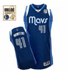 Mens Adidas Dallas Mavericks 41 Dirk Nowitzki Authentic Navy Blue Alternate Champions Patch NBA Jersey Mens Adidas Dallas Mavericks 41 Dirk Nowitzki Authentic Navy Blue Alternate Champions Patch NBA Jersey