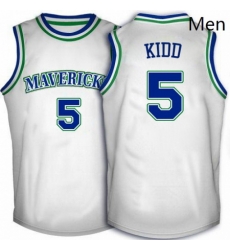 Mens Adidas Dallas Mavericks 5 Jason Kidd Swingman White Throwback NBA Jersey Mens Adidas Dallas Mavericks 5 Jason Kidd Swingman White Throwback NBA Jersey