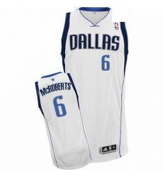 Mens Adidas Dallas Mavericks 6 Josh McRoberts Authentic White Home NBA Jersey Mens Adidas Dallas Mavericks 6 Josh McRoberts Authentic White Home NBA Jersey