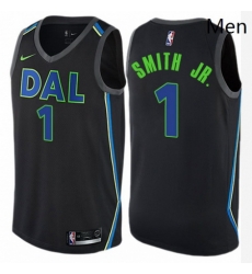 Mens Nike Dallas Mavericks 1 Dennis Smith Jr Authentic Black NBA Jersey City Edition Mens Nike Dallas Mavericks 1 Dennis Smith Jr Authentic Black NBA Jersey City Edition