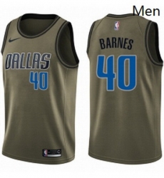 Mens Nike Dallas Mavericks 40 Harrison Barnes Swingman Green Salute to Service NBA Jersey Mens Nike Dallas Mavericks 40 Harrison Barnes Swingman Green Salute to Service NBA Jersey