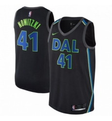 Mens Nike Dallas Mavericks 41 Dirk Nowitzki Swingman Black NBA Jersey City Edition Mens Nike Dallas Mavericks 41 Dirk Nowitzki Swingman Black NBA Jersey City Edition