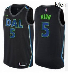 Mens Nike Dallas Mavericks 5 Jason Kidd Swingman Black NBA Jersey City Edition Mens Nike Dallas Mavericks 5 Jason Kidd Swingman Black NBA Jersey City Edition