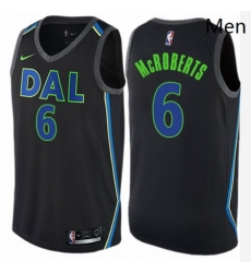 Mens Nike Dallas Mavericks 6 Josh McRoberts Swingman Black NBA Jersey City Edition Mens Nike Dallas Mavericks 6 Josh McRoberts Swingman Black NBA Jersey City Edition