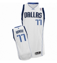 Mens Nike Dallas Mavericks 77 Luka Doncic Authentic White Home NBA Jersey Association Edition Mens Nike Dallas Mavericks 77 Luka Doncic Authentic White Home NBA Jersey Association Edition