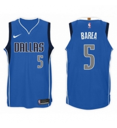 Nike NBA Dallas Mavericks 5 J J Barea Jersey 2017 18 New Season Blue Jers Nike NBA Dallas Mavericks 5 J J Barea Jersey 2017 18 New Season Blue Jers
