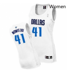 Womens Adidas Dallas Mavericks 41 Dirk Nowitzki Authentic White Home NBA Jersey Womens Adidas Dallas Mavericks 41 Dirk Nowitzki Authentic White Home NBA Jersey