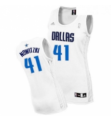 Womens Adidas Dallas Mavericks 41 Dirk Nowitzki Swingman White Home NBA Jersey Womens Adidas Dallas Mavericks 41 Dirk Nowitzki Swingman White Home NBA Jersey