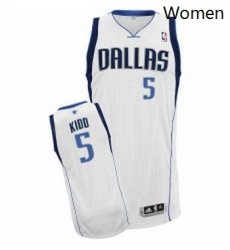 Womens Adidas Dallas Mavericks 5 Jason Kidd Authentic White Home NBA Jersey Womens Adidas Dallas Mavericks 5 Jason Kidd Authentic White Home NBA Jersey