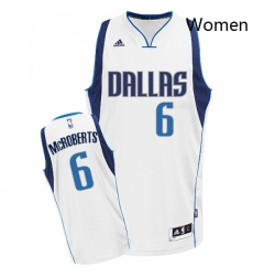 Womens Adidas Dallas Mavericks 6 Josh McRoberts Swingman White Home NBA Jersey Womens Adidas Dallas Mavericks 6 Josh McRoberts Swingman White Home NBA Jersey