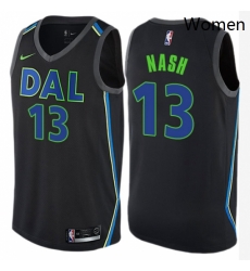 Womens Nike Dallas Mavericks 13 Steve Nash Swingman Black NBA Jersey City Edition Womens Nike Dallas Mavericks 13 Steve Nash Swingman Black NBA Jersey City Edition