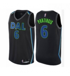 Youth Dallas Mavericks 6 Kristaps Porzingis Swingman Black Basketball Jersey City Edition Youth Dallas Mavericks 6 Kristaps Porzingis Swingman Black Basketball Jersey City Edition
