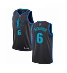 Youth Dallas Mavericks 6 Kristaps Porzingis Swingman Charcoal Basketball Jersey City Edition Youth Dallas Mavericks 6 Kristaps Porzingis Swingman Charcoal Basketball Jersey City Edition