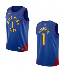 Men Denver Nuggets 1 Michael Porter Jr Blue 2022 23 Statement Edition Stitched Jersey Men Denver Nuggets 1 Michael Porter Jr Blue 2022 23 Statement Edition Stitched Jersey