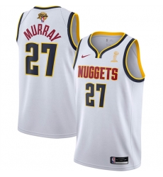 Men Denver Nuggets 27 Jamal Murray White 2023 Finals Association Edition Stitched Basketball Jersey Men Denver Nuggets 27 Jamal Murray White 2023 Finals Association Edition Stitched Basketball Jersey
