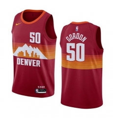 Men Denver Nuggets 50 Aaron Gordon Red City Edition Stitched Basketball Jersey Men Denver Nuggets 50 Aaron Gordon Red City Edition Stitched Basketball Jersey