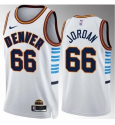 Men Nike Denver Nuggets #66 Jordan White Jersey Men Nike Denver Nuggets #66 Jordan White Jersey