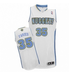 Mens Adidas Denver Nuggets 35 Kenneth Faried Authentic White Home NBA Jersey Mens Adidas Denver Nuggets 35 Kenneth Faried Authentic White Home NBA Jersey