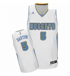 Mens Adidas Denver Nuggets 5 Will Barton Swingman White Home NBA Jersey Mens Adidas Denver Nuggets 5 Will Barton Swingman White Home NBA Jersey