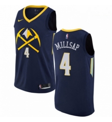 Mens Nike Denver Nuggets 4 Paul Millsap Authentic Navy Blue NBA Jersey City Edition Mens Nike Denver Nuggets 4 Paul Millsap Authentic Navy Blue NBA Jersey City Edition