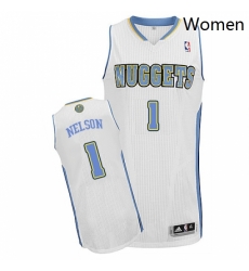 Womens Adidas Denver Nuggets 1 Jameer Nelson Authentic White Home NBA Jersey Womens Adidas Denver Nuggets 1 Jameer Nelson Authentic White Home NBA Jersey
