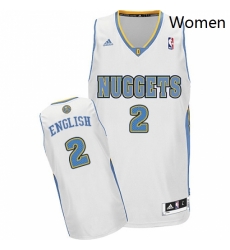 Womens Adidas Denver Nuggets 2 Alex English Swingman White Home NBA Jersey Womens Adidas Denver Nuggets 2 Alex English Swingman White Home NBA Jersey