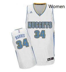 Womens Adidas Denver Nuggets 34 Devin Harris Swingman White Home NBA Jersey Womens Adidas Denver Nuggets 34 Devin Harris Swingman White Home NBA Jersey