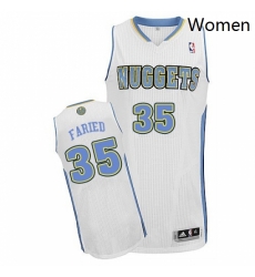 Womens Adidas Denver Nuggets 35 Kenneth Faried Authentic White Home NBA Jersey Womens Adidas Denver Nuggets 35 Kenneth Faried Authentic White Home NBA Jersey