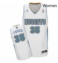 Womens Adidas Denver Nuggets 35 Kenneth Faried Swingman White Home NBA Jersey Womens Adidas Denver Nuggets 35 Kenneth Faried Swingman White Home NBA Jersey