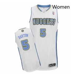 Womens Adidas Denver Nuggets 5 Will Barton Authentic White Home NBA Jersey Womens Adidas Denver Nuggets 5 Will Barton Authentic White Home NBA Jersey