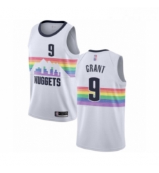 Womens Denver Nuggets 9 Jerami Grant Swingman White Basketball Jersey City Edition Womens Denver Nuggets 9 Jerami Grant Swingman White Basketball Jersey City Edition