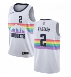 Womens Nike Denver Nuggets 2 Alex English Swingman White NBA Jersey City Edition Womens Nike Denver Nuggets 2 Alex English Swingman White NBA Jersey City Edition