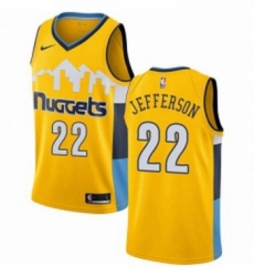Womens Nike Denver Nuggets 22 Richard Jefferson Swingman Gold Alternate NBA Jersey Statement Edition Womens Nike Denver Nuggets 22 Richard Jefferson Swingman Gold Alternate NBA Jersey Statement Edition