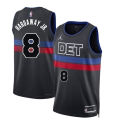 Men Detroit Pistons 8 Tim Hardaway Jr Black 2024 Statement Edition Stitched Basketball Jersey Men Detroit Pistons 8 Tim Hardaway Jr Black 2024 Statement Edition Stitched Basketball Jersey