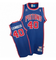 Mens Adidas Detroit Pistons 40 Bill Laimbeer Swingman Blue Throwback NBA Jersey Mens Adidas Detroit Pistons 40 Bill Laimbeer Swingman Blue Throwback NBA Jersey