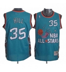 Mens Mitchell and Ness Detroit Pistons 35 Grant Hill Authentic Light Blue 1996 All Star Throwback NBA Jersey Mens Mitchell and Ness Detroit Pistons 35 Grant Hill Authentic Light Blue 1996 All Star Throwback NBA Jersey