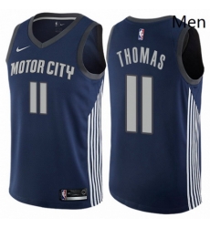 Mens Nike Detroit Pistons 11 Isiah Thomas Swingman Navy Blue NBA Jersey City Edition Mens Nike Detroit Pistons 11 Isiah Thomas Swingman Navy Blue NBA Jersey City Edition