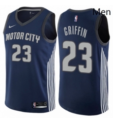 Mens Nike Detroit Pistons 23 Blake Griffin Swingman Navy Blue NBA Jersey City Edition Mens Nike Detroit Pistons 23 Blake Griffin Swingman Navy Blue NBA Jersey City Edition