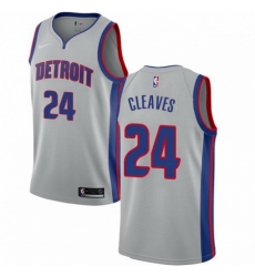 Mens Nike Detroit Pistons 24 Mateen Cleaves Authentic Silver NBA Jersey Statement Edition Mens Nike Detroit Pistons 24 Mateen Cleaves Authentic Silver NBA Jersey Statement Edition