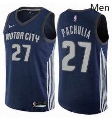 Mens Nike Detroit Pistons 27 Zaza Pachulia Swingman Navy Blue NBA Jersey City Edition Mens Nike Detroit Pistons 27 Zaza Pachulia Swingman Navy Blue NBA Jersey City Edition