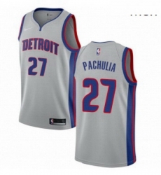 Mens Nike Detroit Pistons 27 Zaza Pachulia Swingman Silver NBA Jersey Statement Edition Mens Nike Detroit Pistons 27 Zaza Pachulia Swingman Silver NBA Jersey Statement Edition